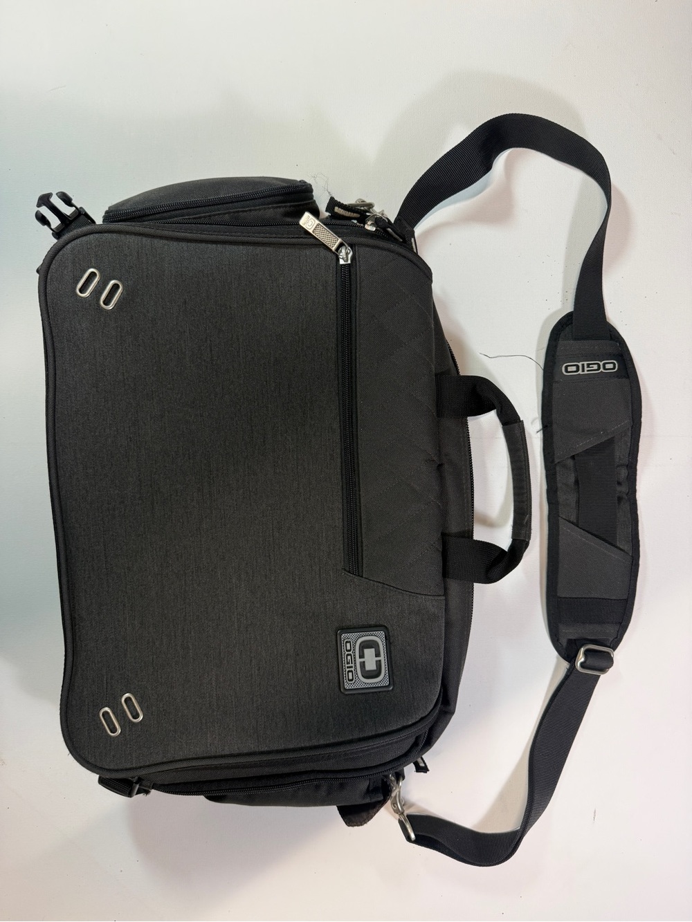 OGIO Black Laptop Briefcase with Padded Shoulder Strap